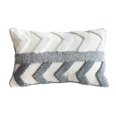GobekUsa Geometric Tufted Tassel Cushion Cover Cotton Canvas Fall Pillow Cover