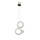 GobekUsa Black LED Pendant Light: Elegant Bedroom Hanging Lamp, Small Chandelier