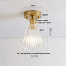 GobekUsa Diamond Glass LED Ceiling Lights - Modern Nordic Luxury Canopy Fixture