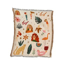 GobekUsa Gothic Thread Double-sided Tapestry Blanket - Versatile Homestay and Outdoor Decoration
