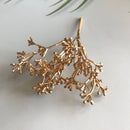 GobekUsa Gold Hybrid Flower Cherry Stamen Berries Bundle for DIY Decor