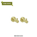 GobekUsa Brushed Gold Bathroom Pendant Set: Toilet Brush Holder, Paper Holder, Towel Bar & More