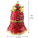 GobekUsa Christmas Jewelry Trinket Box Wedding Ring Holder Dressing Table Decoration Gift