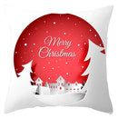 GobekUsa Christmas Santa Claus Snowflake Pillow Cover 18x18inch