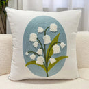 GobekUsa Blue Hyacinth Square Pillowcase, Non-Scripta Design, Modern Home Decoration