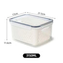 GobekUsa Fridge Storage Containers with Drain Basket for Kitchen Organization