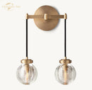 GobekUsa Crystal LED Wall Sconce: Elegant Bedroom Living Room Bathroom Lighting Fixtures