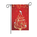 GobekUsa Christmas Deer & Santa Garden Flags - Outdoor Xmas Decorations