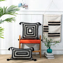 GobekUsa Boho Geometric Tufted Cushion Cover with Fringe - 45X45/30X50CM