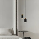 GobekUsa Black Travertine LED Pendant Lamps: Nordic Modern Home Decoration Interior Hanging Light