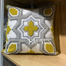 GobekUsa Leaf Embroidered Cotton Cushion Cover Set - Home Decor Pillow Covers 45x45