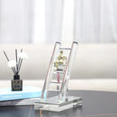 GobekUsa Crystal Staircase Statue: Golden Man Climbing Handicrafts Glass Home Decor