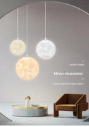 GobekUsa LED Moon Planet Ceiling Chandelier for Home Decor