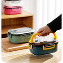 GobekUsa Kids 2-Layer Bento Lunch Box, Microwaveable Food Container for School & Outdoor Activities