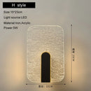 GobekUsa LED Wall Lamp 5W Modern Nordic Sconce Lights for Bedroom Living Room