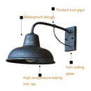 GobekUsa Iron Outdoor Garden Wall Lamp for Porch, Patio, or Restaurant Lighting