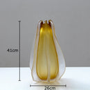 GobekUsa Carambola Glass Vase: Stylish Floral Table Decoration & Room Accent
