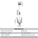 GobekUsa LED Butterfly Pendant Light for Bedroom Living Room: Modern Chanderlier Fixture Lamps