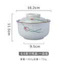 GobekUsa Japanese Style Ramen Bowl with Lid | Ceramic Noodle Bowl for Soup, Rice, Porridge