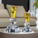 GobekUsa Crystal Candle Holder: Elegant Table Centerpiece for Romantic Events & Home Decor