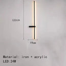 GobekUsa LED Wall Lights: Modern Black White Aluminium Sconce Lamp for Living Room Bedroom