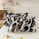 GobekUsa Cozy Winter Plush Pillowcase: Nordic Printed Milk Velvet Soft Home Decor