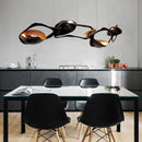 GobekUsa Black Stainless Steel Chandelier LED - Modern Luxury Design for Living Room