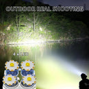 GobekUsa LED Flashlight: High-light with 4 Lamp Beads, COB Floodlight, USB Rechargeable Outdoor Torch