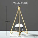 GobekUsa Crystal Ball Crafts: Nordic Light Luxury Modern Metal Décor for Home and TV Cabinet