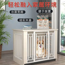 GobekUsa Large Wood Dog Cage House | Indoor Solid Wooden for Big Dogs