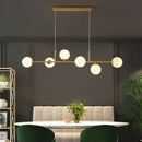 GobekUsa Glass Ball LED Pendant Light Modern Chandelier for Living Room Decor