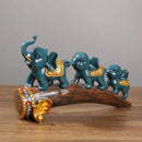 GobekUsa Elephant Resin Ornament: Elegant Living Room Sculpture & Home Office Decor