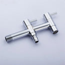 GobekUsa Brass Double Handle Garden Faucet Bibcock - Multipurpose Toilet & Washing Machine Tap