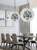 GobekUsa Clear Glass Bubble G4 LED Dandelion Chandelier - Gold/Silver/Black Hardware