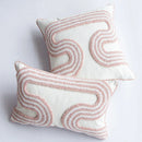 GobekUsa Cotton Loop Tufted Ivory Cushion Cover for Home Decoration