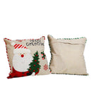 GobekUsa Christmas Embroidered Pillowcase 45x45cm - Festive Home Decorative Cushions