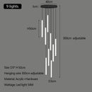 Acrylic Stair Pendant Lights for Modern Villa Decor - GobekUsa Duplex Loft LED Chandelier