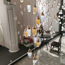 GobekUsa Crystal Chandelier, Stair Pendant Light, Living Room Lighting