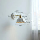 GobekUsa Ceramic LED Wall Light with Copper Arm Socket for Bedroom Living Room