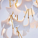 GobekUsa Ginkgo Branch Ceramic Chandelier for Luxe Dining & Study Room