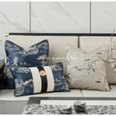 GobekUsa Dragonfly Insects Embroidery Cushion Cover - Quaint & Elegant Style Pillow Case