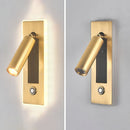 GobekUsa Dimmable LED Wall Sconce Rotation Reading Light for Bedroom Living Room