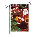 GobekUsa Christmas Deer & Santa Garden Flags - Outdoor Xmas Decorations
