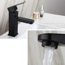 GobekUsa Black Basin Faucet Single Handle Hot Cold Water Mixer for Bathroom Sink