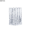 GobekUsa Clear Ice Vase for Hydroponic Flowers Desk Decor Bouquets Minimalist Floral Arrangement Modern Glass Pot