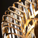 GobekUsa Gold Crystal Chandelier: Luxury Lighting for Dining Living Bedroom Kitchen Island