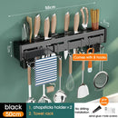 GobekUsa Kitchen Organizer: Wall-mounted Multifunction Knife and Chopsticks Storage Rack