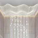 GobekUsa Acrylic Crystal Hanging Chandelier LED Ceiling Pendant Light for Living Room Lobby Customize Hotel