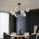 GobekUsa Gold Star Glass Ball Pendant Light: Modern Nordic LED Chandelier for Home Décor