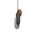 GobekUsa Green Cylindrical LED Pendant Light - Nordic Modern Single Head Hanging Lamp